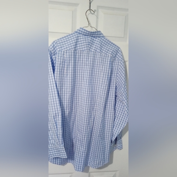Men's Blue Checkered Shirt - Picture 3 of 3